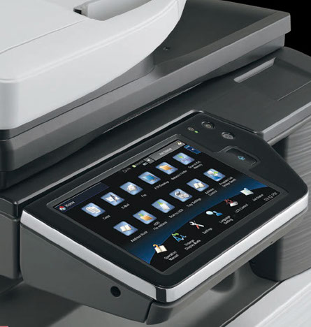 Compact Hybrid Design Copier with High-Resolution Display