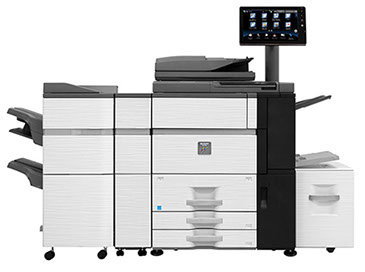Sharp MX-6500N Color Networked MFP 65ppm full color high speed document system at discounted prices. 