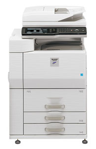 Sharp MX-M753N Digital MFP 75 ppm black and white workgroup document system at discounted prices. 