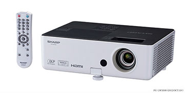 Sharp PG-LW3500 DLP Multimedia Projector at discouted prices. School and government specials. 